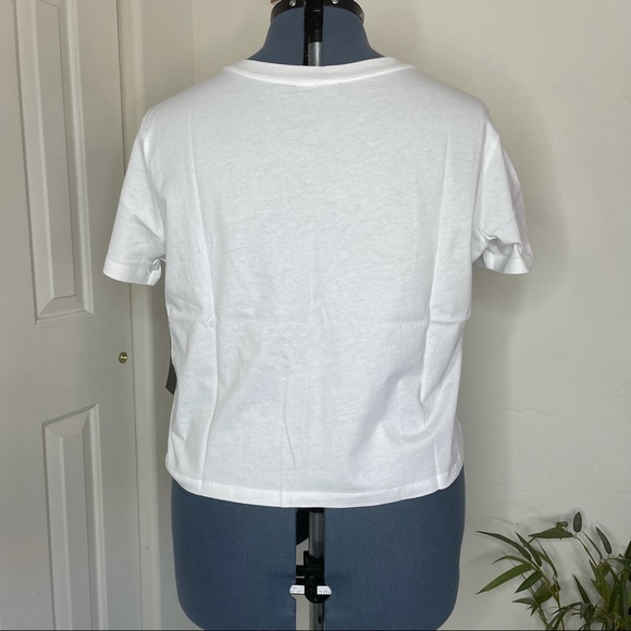 Fashion To Figure EYBS White Crop Tee NWT 1X - Picture 3 of 14